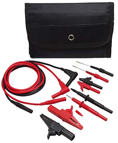 Product Cover TestHelper TH-6-KIT Automotive Test Lead Kit, Test Probes,Flexible Silicon Back Probe pins,Shielded Alligator Clips and Large Crocodile Clips,Multimeter Meter