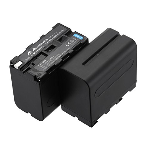Product Cover Powerextra 2 Pack Replacement Sony NP-F970 Battery Compatible with Sony DCR-VX2100, DSR-PD150, DSR-PD170, FDR-AX1, HDR-AX2000, HDR-FX1, HDR-FX7, HDR-FX1000, HVL-LBPB, HVR-HD1000U, HVR-V1U, HVR-Z1P