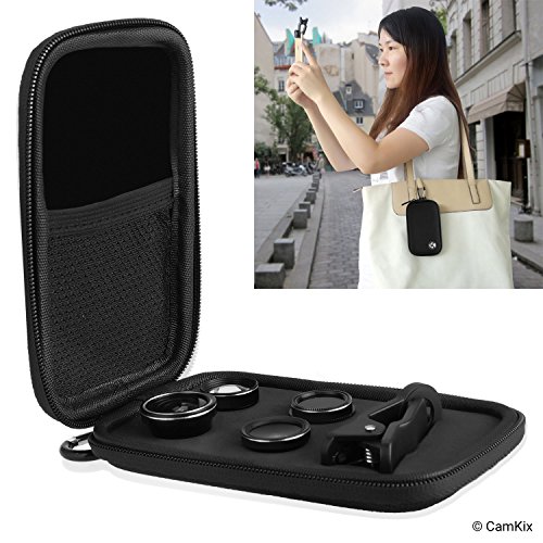 Product Cover CAMKIX Bluetooth Camera Shutter Remote Control for Smartphones and 5 in 1 Universal Lens KIT - Create Amazing Photos and Selfies (5IN1 Universal Lens KIT and Bluetooth Shutter Remote)