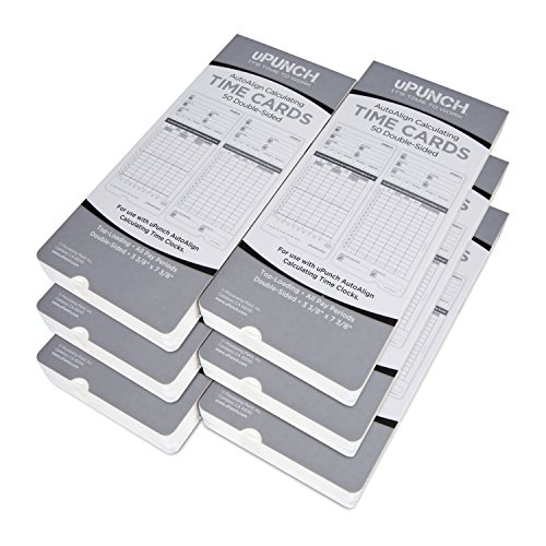 Product Cover 300 uPunch Time Cards for HN4000 AutoAlign Calculating Time Clocks