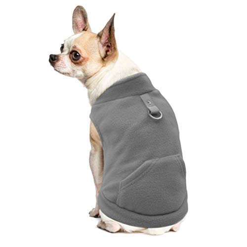 Product Cover EXPAWLORER Fleece Autumn Winter Cold Weather Dog Vest Harness Clothes with Pocket for Small Dogs