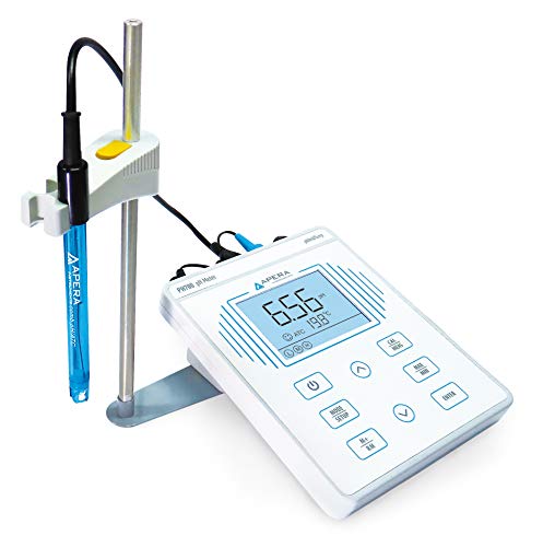 Product Cover Apera Instruments PH700 Benchtop Lab pH Meter, 0.01 pH Accuracy, 1-3 Points Auto Calibration, 3-in-1 pH/Temp. Electrode