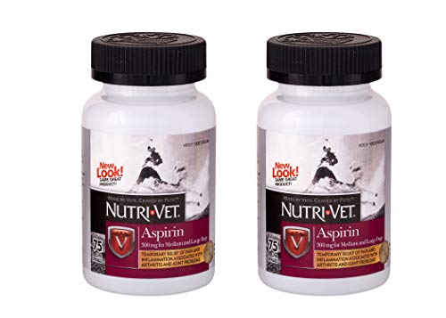 Product Cover Nutri-Vet Aspirin Chewables for Large Dogs, 75 Count - Pack of 2