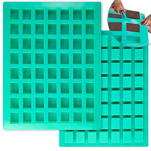 Product Cover O'Creme Rectangle Caramel Candy Silicone Mold for Chocolate Truffles, Ganache, Jelly, Candy and Praline