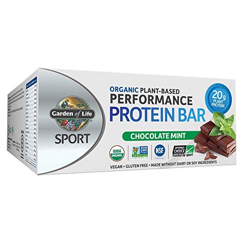 Product Cover Garden of Life Organic Sport Protein Bar, Vegan, Chocolate Mint, 12 Count