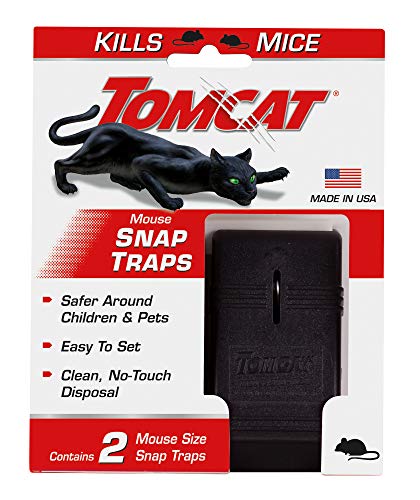 Product Cover Tomcat Mouse Snap Traps - Mouse Killer - Safer Around Children and Pets Than Conventional Wooden Traps, 2 Pack