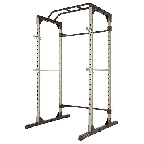 Product Cover Fitness Reality 810XLT Super Max Power Cage with Optional Lat Pull-down Attachment and Adjustable Leg Hold-down, Power Cage Only