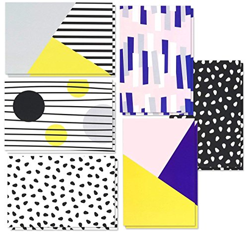 Product Cover 48 Pack All Occasion Assorted Blank Note Cards Greeting Cards Bulk Box Set - 6 Colorful Modern - Blank on the Inside Notecards with Envelopes Included - 4 x 6 Inches