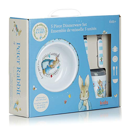 Product Cover Beatrix Potter Peter Rabbit 5 Piece Melamine Dinnerware Set