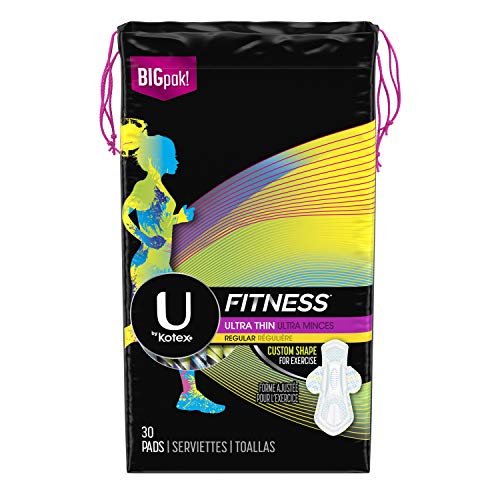 Product Cover U by Kotex Fitness Ultra Thin Pads, 30 Count