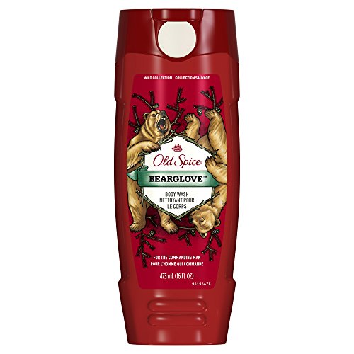 Product Cover Body Wash for Men by Old Spice, Wild Collection Men's Body Wash, Bearglove, 16 Fl Oz (Pack of 6)