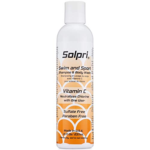 Product Cover Solpri Swimmers Chlorine Swim Shampoo and Body Wash with Vitamin C 8 Fl Oz