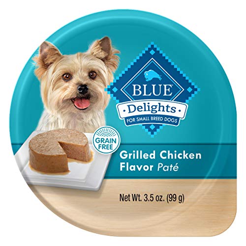 Product Cover Blue Buffalo Divine Delights Natural Adult Small Breed Wet Dog Food Cup, Grilled Chicken Flavor in Savory Juice 3.5-oz (Pack of 12)