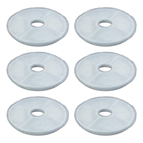 Product Cover Filters for Catit Design Senses Fountains and Catit Flower Fountains, Pack of 6