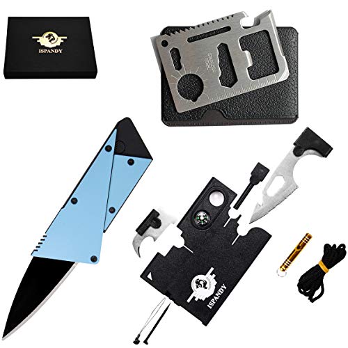 Product Cover Credit Card Multitool Pocket Tool Kit Wallet Tool with Upgrade 18-IN-1 Credit Card Tool,11-IN-1 EDC Multitool Card,Folding Card Knife By I-LIFE (3 Kinds / set EDC Knife)