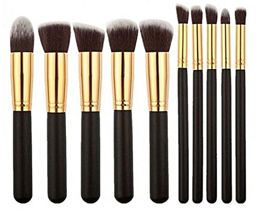 Product Cover Foolzy® Set of 10 Professional Makeup Brushes Kit (BR-15F)