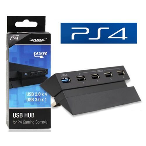 Product Cover 5-Port Hub for PS4, 2win2buy USB 2.0 3.0 Hub High Speed Adapter Connector for Sony PS4 Playstation 4 (Not for ps4 Slim,Pro)