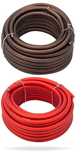 Product Cover InstallGear 8 Gauge 25ft Black and 25ft Red Power/Ground Wire True Spec and Soft Touch Cable