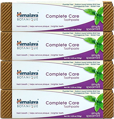 Product Cover Himalaya Complete Care Toothpaste - Simply Spearmint 5.29 Oz/150 gm (4 Pack) Natural, Fluoride-Free & SLS Free