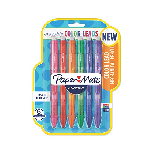 Product Cover Paper Mate Clearpoint Color Lead Mechanical Pencils, 0.7mm, Assorted Colors, 6 Count - 1984678