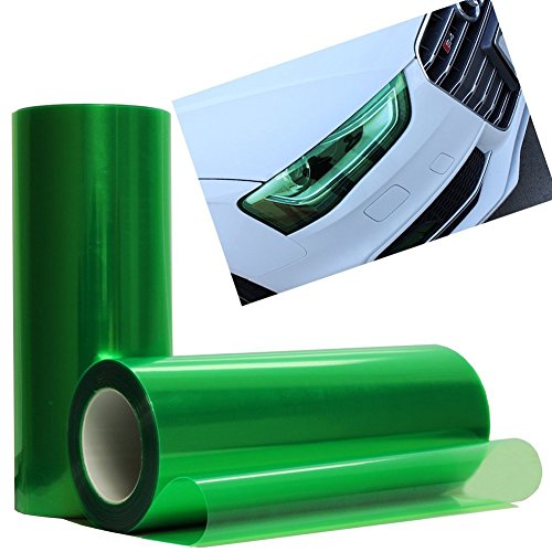 Product Cover DIYAH 12 X 48 Inches Self Adhesive Headlight, Tail Lights, Fog Lights Tint Vinyl Film (Green)