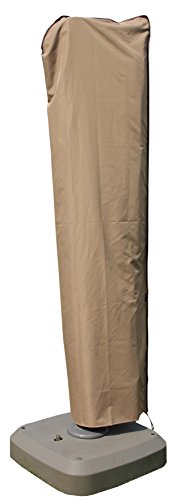 Product Cover SORARA Cantilever Umbrella Cover, Offset Large Umbrella Cover for 9ft-11ft Umbrella with Push Rod, Wood Brown