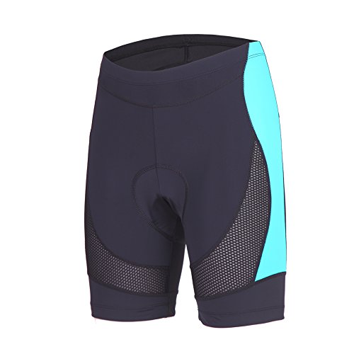 Product Cover beroy Womens Bike Shorts with 3D Gel Padded,Cycling Women's Shorts with Mesh(M Turquoise)