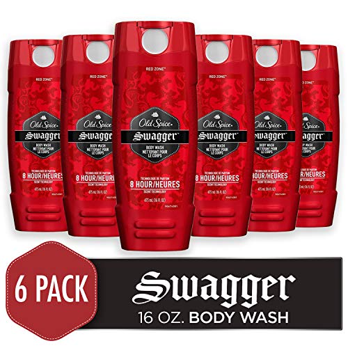 Product Cover Old Spice Men's Body Wash, Swagger Scent, Red Collection 16 Fl Oz (Pack of 6)
