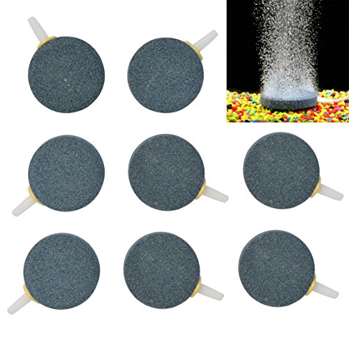 Product Cover Pawfly 8PCS Air Stone Ceramic 1.6 Inch Air Bubble Diffusers for Aquarium Fish Tank Hydroponics Air Pump Mineral