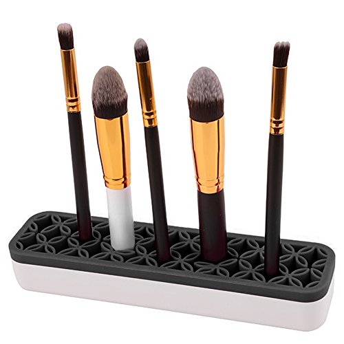 Product Cover Arsty Portable Silicone Makeup Brush Holder Cosmetic Organizer (BLACK)