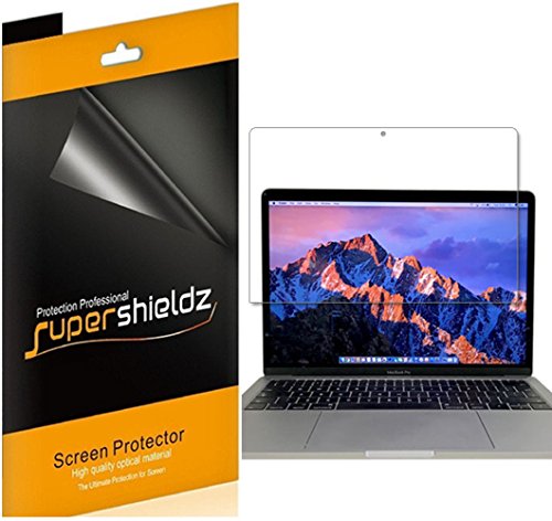 Product Cover (3 Pack) Supershieldz for Apple MacBook Pro 13 inch (2019, 2018, 2017, 2016 Model) Touch Bar Screen Protector, Anti Glare and Anti Fingerprint (Matte) Shield