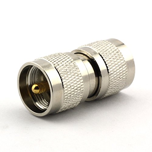 Product Cover Maxmoral 2PCS UHF Male to UHF Male PL-259 PL259 Connector RF Coax Coaxial Adapter