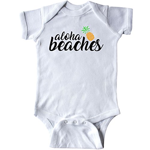 Product Cover inktastic Hawaiian Pineapple Aloha Beaches Infant Creeper 6 Months White