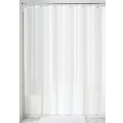 Product Cover iDesign Vinyl Extra-Long Shower Liner, PVC-Free Mold- and Mildew-Resistant Curtain for Master, Guest, Kids' Bathroom, Bathtub, 72