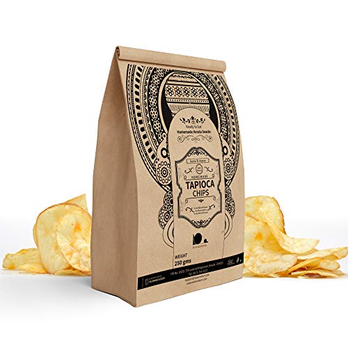 Product Cover looms & weaves Non- Spicy Homemade Ready to Eat Kappa/Tapioca Chips (250 gm)