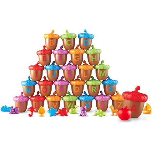 Product Cover Learning Resources Alphabet Acorns Activity Set, 78 Pieces, Assorted Colors, Ages 3+