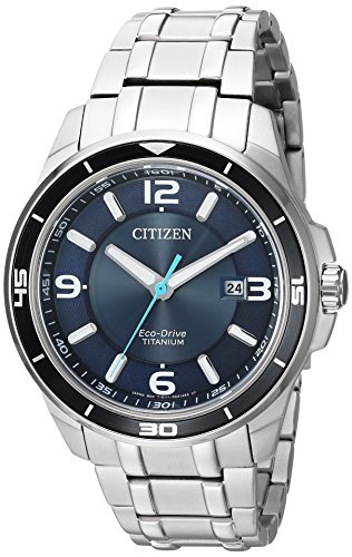 Product Cover Citizen Men's ' Quartz Titanium Casual Watch, Color:Silver-Toned (Model: BM6929-56L)