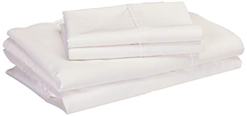 Product Cover Linenspa 600 Thread Count Ultra Soft, Deep Pocket Cotton Blend Sheet Set - Twin - White