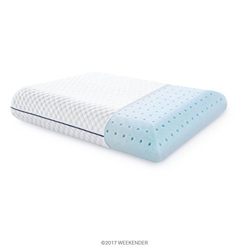 Product Cover WEEKENDER Ventilated Gel Memory Foam Pillow - Washable Cover - Standard Size