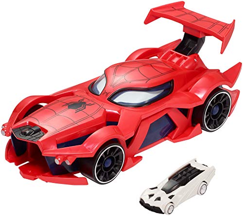 Product Cover Marvel Hot Wheels Spider-man Web-Car Launcher [Amazon Exclusive]