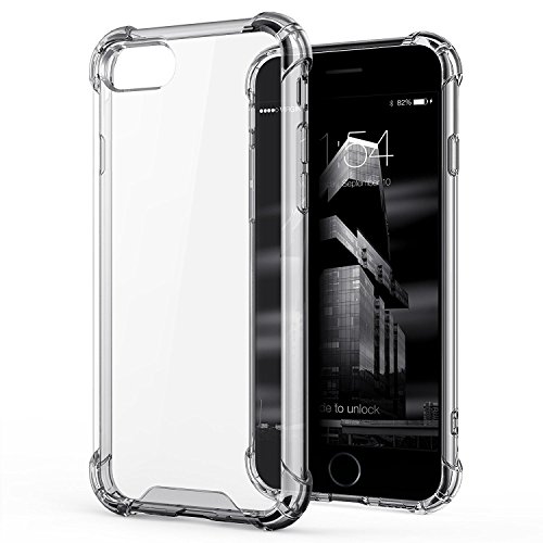 Product Cover Egotude India Shock Proof Hard Back Hybrid Cover Case for Apple iPhone 7 & iPhone 8 - Transparent