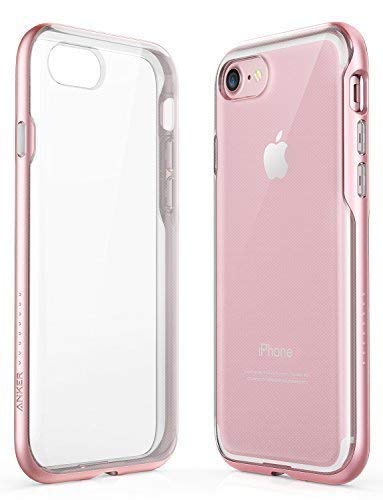 Product Cover iPhone 8 Case, iPhone 7 Case, Anker Ice-Case Lite Clear Protective Slim Case Cover Soft TPU Back with Hard Bumper Frame and Enhanced Grip for Apple iPhone 8/7 [Support Wireless Charging] (Rose Gold)