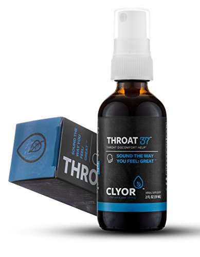 Product Cover Throat37 - Sore Throat Spray - Quick and Effective All Natural Herbal Remedy, Relief your sore throat with Elderberry Green Tea & Echinacea Herb, 2oz Throat37