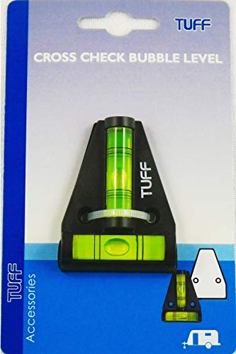 Product Cover TUFF T Level; Shatterproof Cross Check Bubble Level 2 Way Multipurpose For RVs, Camping, Hobby, Milling, Lathe, Machines, Furniture, Trailers, Construction, Home, Tripods, Camera Equipment, Etc.
