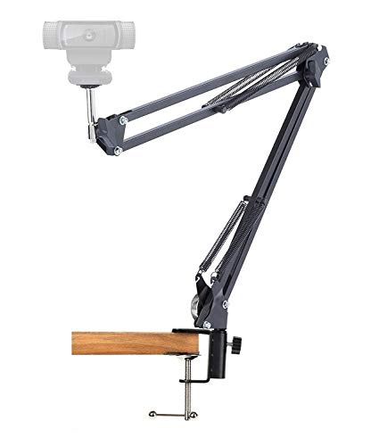 Product Cover Logitech Webcam Mount,Webcam Clamp Mount Suspension Scissor Tripod Stand Holder for Logitech Webcam C922 C930e C930 C920 C615