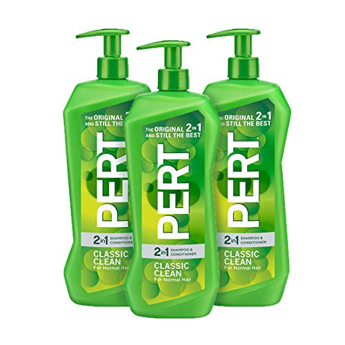 Product Cover Pert Classic Clean 2 in 1 Shampoo and Conditioner, 33.8 Ounce (Pack of 3)