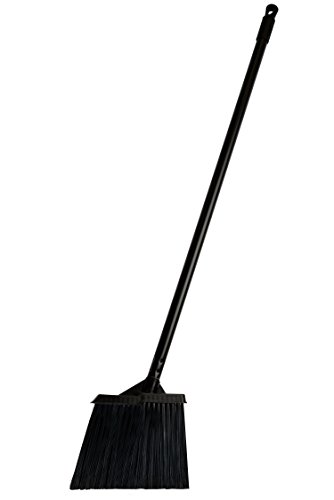 Product Cover Janico 4051 Bristles Lobby Angle Broom, Flagged Bristles, Metal Handle,Black