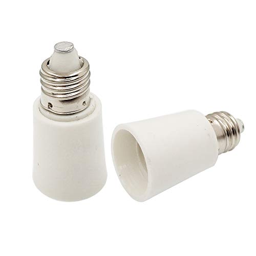 Product Cover E-Simpo E11 to E11 Lamp Socket Adapter E11 Lamp Socket Extender Adapter,E11-E11 Bulb Base Converter LED Light Holder(10pcs E11 to E11 Extender)