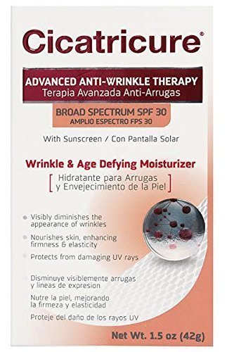 Product Cover CICATRICURE Advanced Face Cream SPF 30, Reduces Fine Lines and Wrinkles with Broad Spectrum Sun Protection, 1.5 fluid ounce