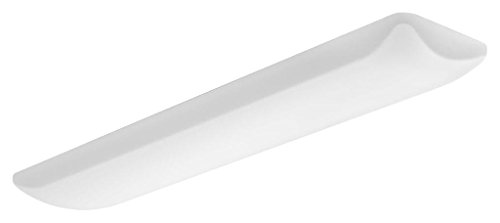 Product Cover Lithonia Lighting FMLL 14IN 40K 80 CRI LED Rectangle 48-inch by 14-inch Puff Flushmount Light for Kitchen | Attic | Basement | Home, 5000 Lumens, White